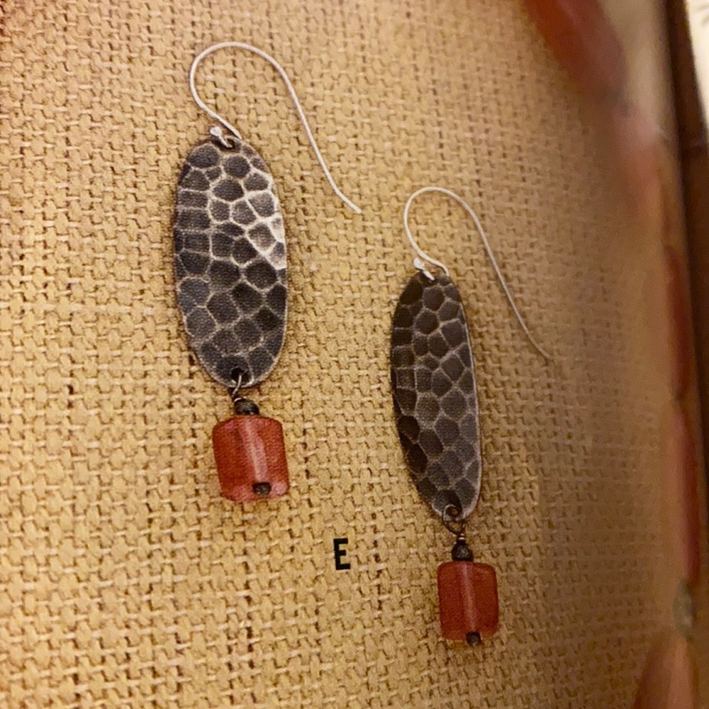 SILPADA RARE CHERRY CRYSTAL / sterling earrings